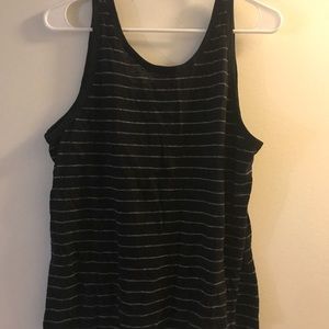 New Old Navy black & white striped tank top